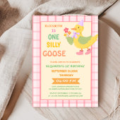 De verjaardag van een gekke gans kind kaart