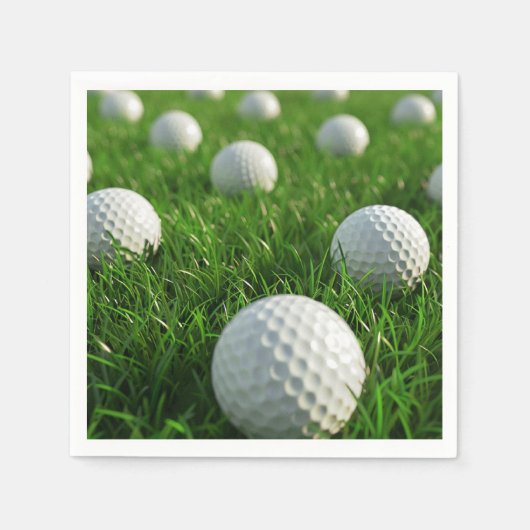 De verjaardag van een golfer vieren servet (Voorkant)