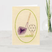 De Verjaardag van een Golfspeler Kaart (Voorkant)