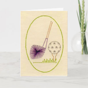 De Verjaardag van een Golfspeler Kaart