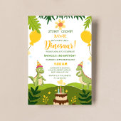 De verjaardag van een uniek dinosaurus kind kaart