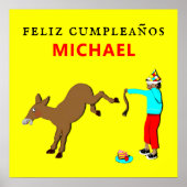 de verjaardag van feliz cumpleanos poster (Voorkant)