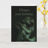 De verjaardag van Gargoyle~belated Kaart (Gele Bloem)