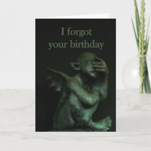 De verjaardag van Gargoyle~belated Kaart