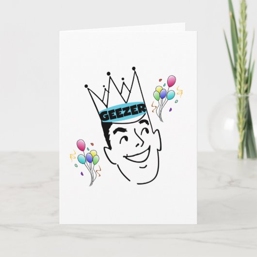 De Verjaardag van Geezer Kaart (Voorkant)
