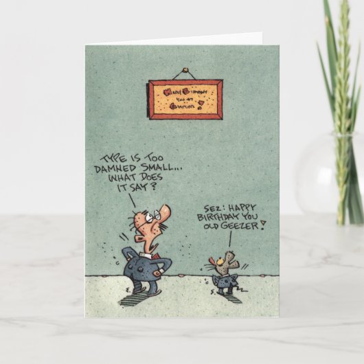 De Verjaardag van Geezer Kaart (Voorkant)