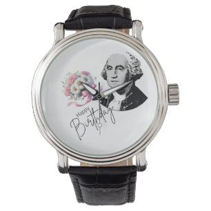 De verjaardag van George Washington Horloge