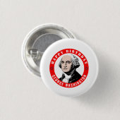 De verjaardag van George Washington Ronde Button 3,2 Cm (Voorkant /achterkant)