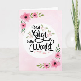 De Verjaardag van Gigi - Beste Gigi in de Wereld Kaart