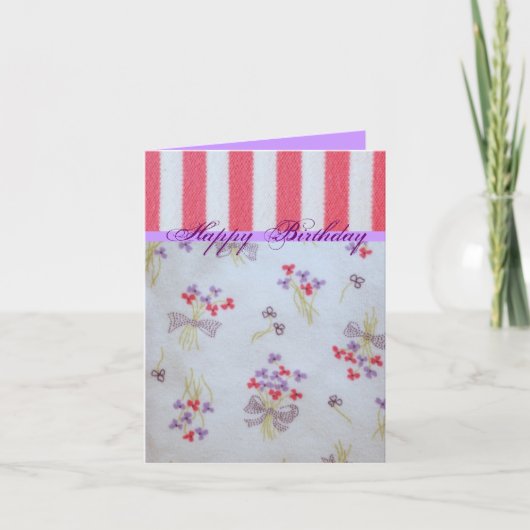 De Verjaardag van Girly Kaart (Voorkant)