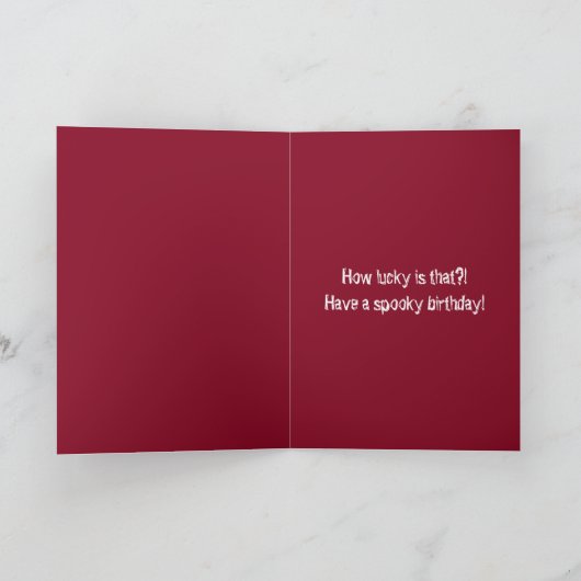 De Verjaardag van Halloween Feestdagen Kaart (Binnen)