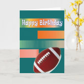 De verjaardag van het football kaart (Gele Bloem)