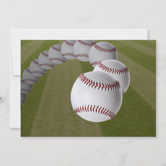 De Verjaardag van het honkbal! DE UITNODIGING VAN (Achterkant)