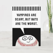 De Verjaardag van het honkbal Kaart (Voorkant)