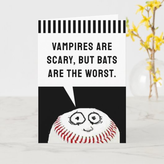 De Verjaardag van het honkbal Kaart (Gele Bloem)