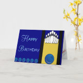 De Verjaardag van het kegelen Kaart (Gele Bloem)