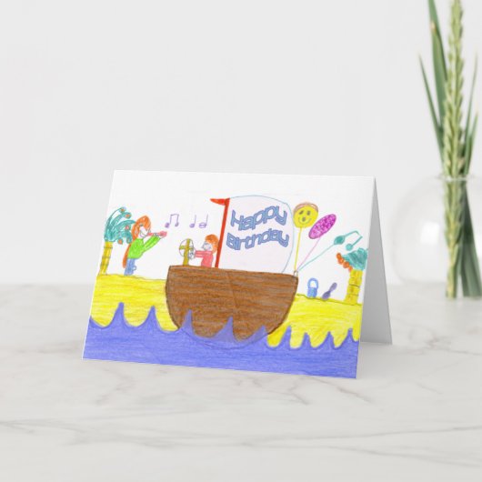 De verjaardag van het kind kaart (Voorkant)
