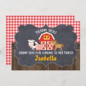 De Verjaardag van het Lijst van het Bord van het Bedankkaart (Voorkant / Achterkant)