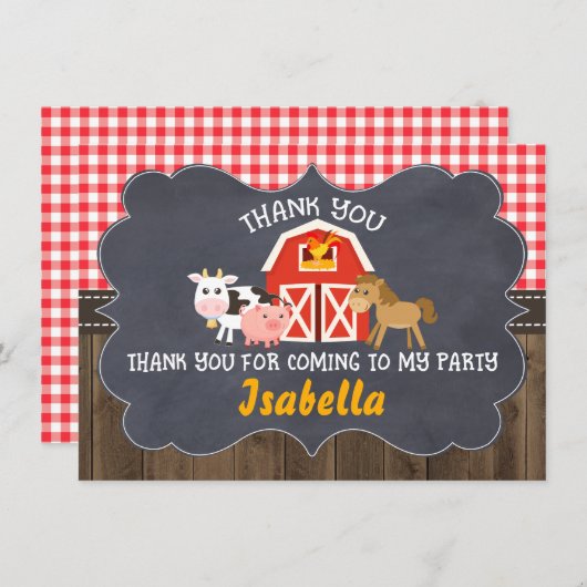 De Verjaardag van het Lijst van het Bord van het Bedankkaart (Voorkant / Achterkant)