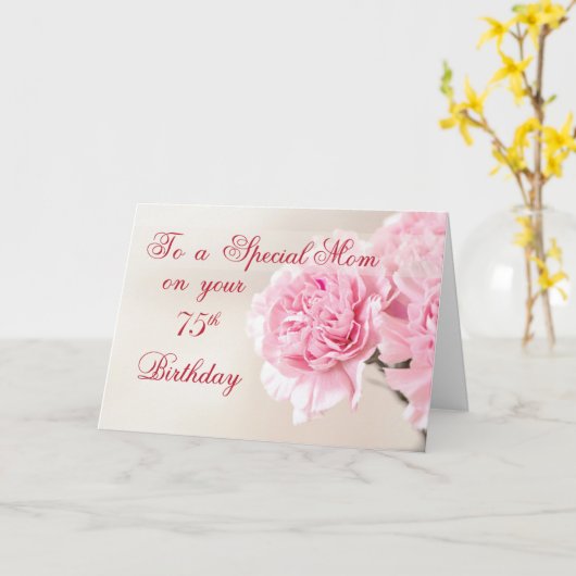 De Verjaardag van het mamma vijfenzeventigste, Kaart (Gele Bloem)