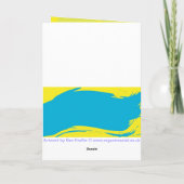 De Verjaardag van het Meisje van Anime Kaart (Achterkant)