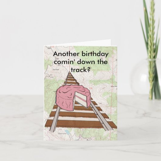 De Verjaardag van het Spoor van de trein Kaart (Voorkant)