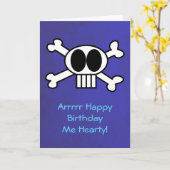 De Verjaardag van het Thema van de schedel en van Kaart (Gele Bloem)