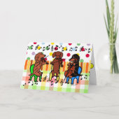 De Verjaardag van het Trio van het Koord van de Kaart (Voorkant)