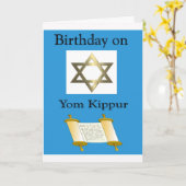 De Verjaardag van Kippur van Yom Kaart (Gele Bloem)
