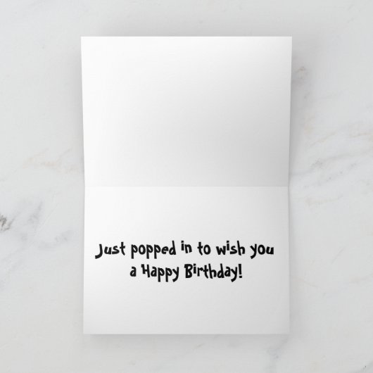 De Verjaardag van Koi van het hallo Kaart (Binnen)