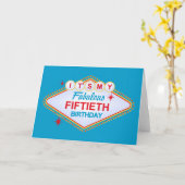 De Verjaardag van Las Vegas vijftigste Kaart (Gele Bloem)