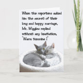 De verjaardag van M. Wiggles' Kaart (Voorkant)