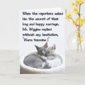 De verjaardag van M. Wiggles' Kaart (Gele Bloem)