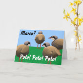 De Verjaardag van Marco Polo Kaart (Gele Bloem)