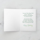 De Verjaardag van mei met Birthstone en Bloem Kaart (Binnen)