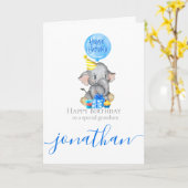 De verjaardag van mijn kleinzoon is onvergetelijk! kaart (Gele Bloem)