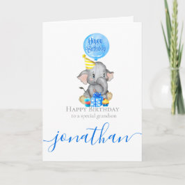 De verjaardag van mijn kleinzoon is onvergetelijk! kaart