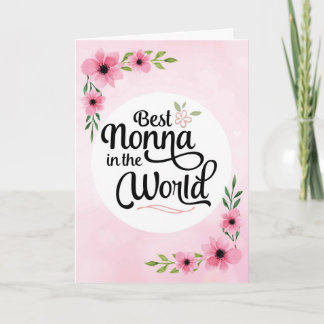 De Verjaardag van Nonna - Beste Nonna in de Wereld Kaart