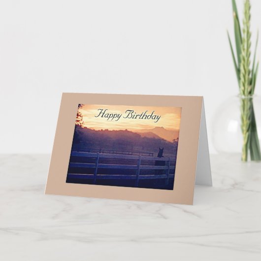 DE VERJAARDAG VAN PAARDENLIEFHEBBER = VOOR EEN HEE KAART (Voorkant)