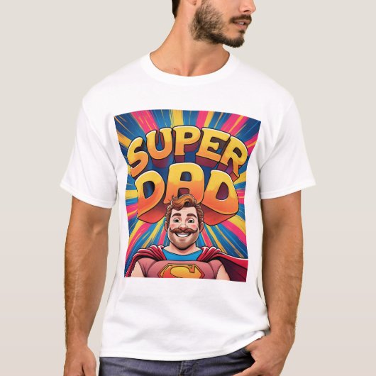 De verjaardag van papa retro t-shirt (Voorkant)
