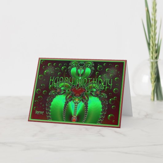 De Verjaardag van Peridot Kaart (Voorkant)