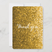 De verjaardag van Quinceañera vijftiende dankt u Bedankkaart (Achterkant)