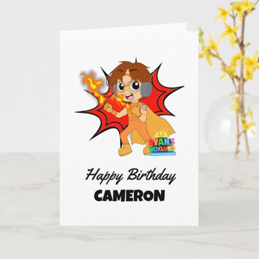 De verjaardag van Ryan Kaart (Gele Bloem)