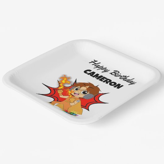 De verjaardag van Ryan Papieren Bordje (Gebogen)