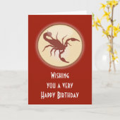 De Verjaardag van Schorpioen Oktober November met Kaart (Gele Bloem)