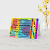 De Verjaardag van talen Kaart (Gele Bloem)