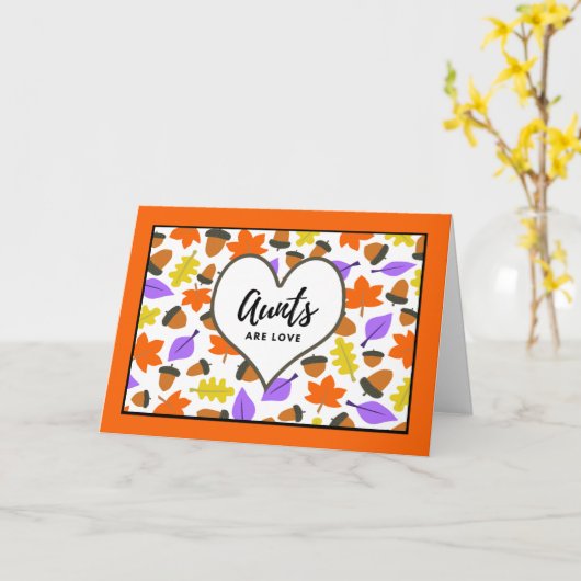 De verjaardag van tante Aunts is een liefdesherfst Kaart (Gele Bloem)