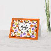 De verjaardag van tante Aunts is een liefdesherfst Kaart (Voorkant)