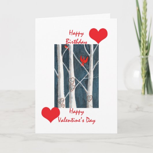 De verjaardag van Valentijn Feestdagen Kaart (Voorkant)