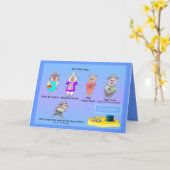 De Verjaardag van weinig Piggy Kaart (Gele Bloem)